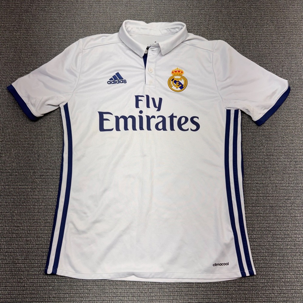 Adidas Real Madrid 2016-17 Home Jersey White Purple XL Youth / Mens Small 9500